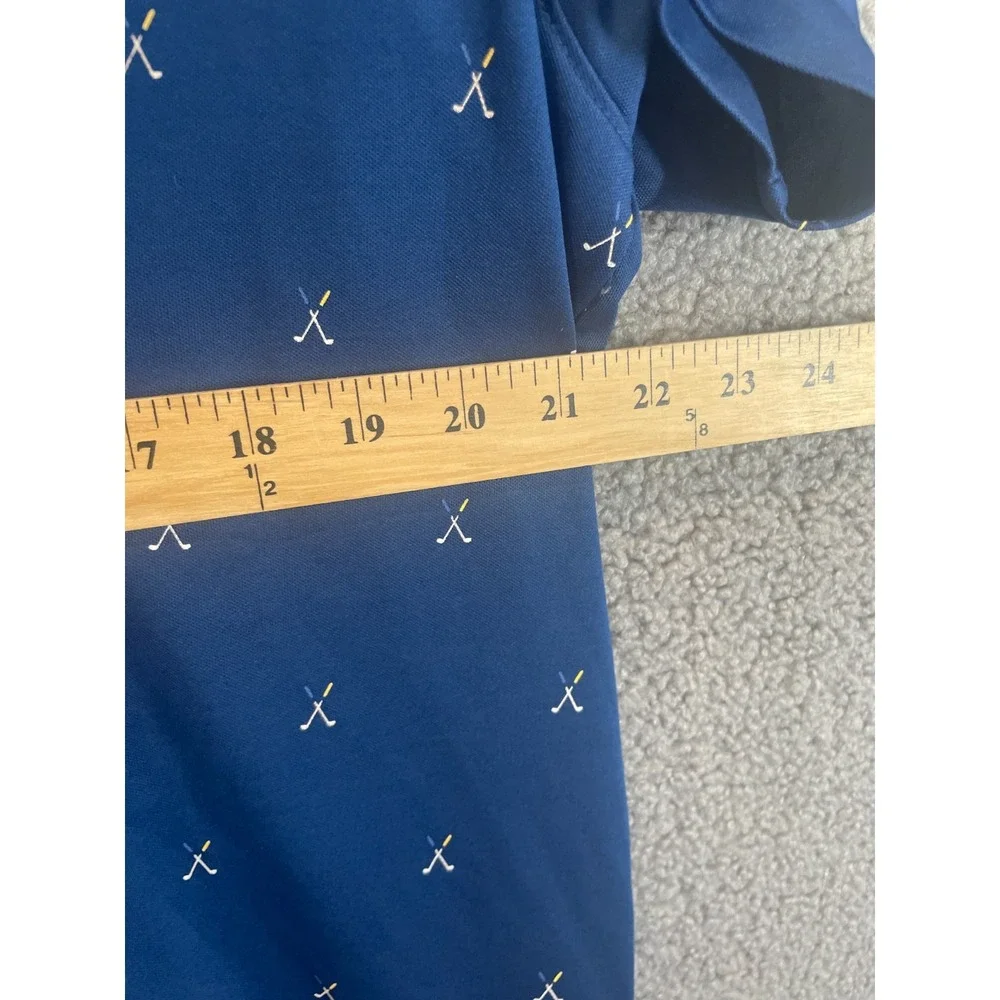 Bermuda Sands Shirt Womens XXL Blue Short‎ Sleeve Polo Casual Preppy